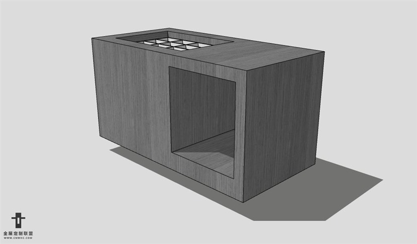 SketchUp首饰柜模型草图大师饰品柜子3D模型Bookcase-005