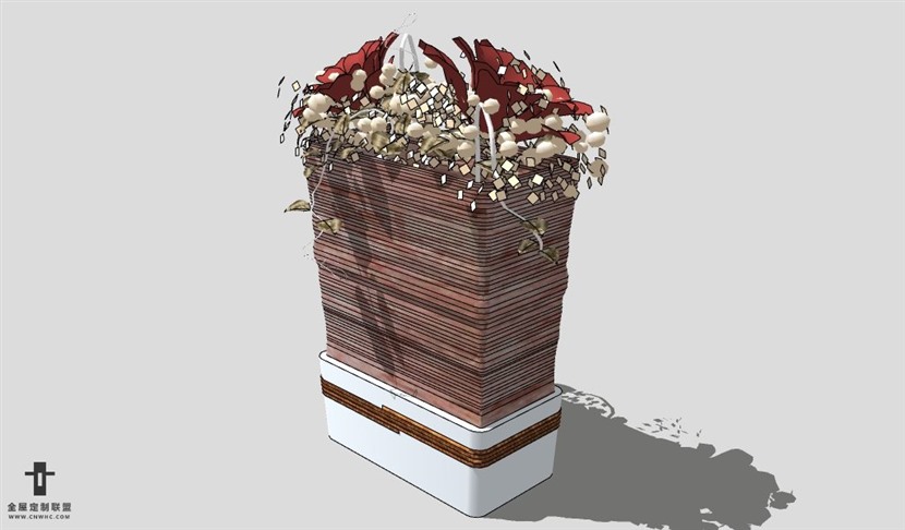 SketchUp饰品模型草图大师花艺3D模型Artificial Plant-006