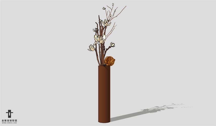 SketchUp饰品模型草图大师花艺3D模型Artificial Plant-011