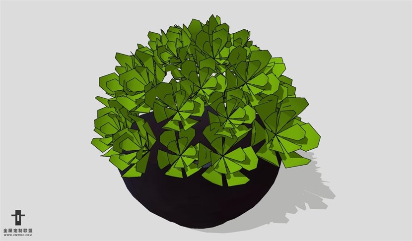 SketchUp饰品模型草图大师花艺3D模型Artificial Plant-022