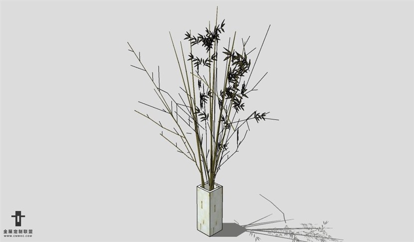 SketchUp饰品模型草图大师花艺3D模型Artificial Plant-024