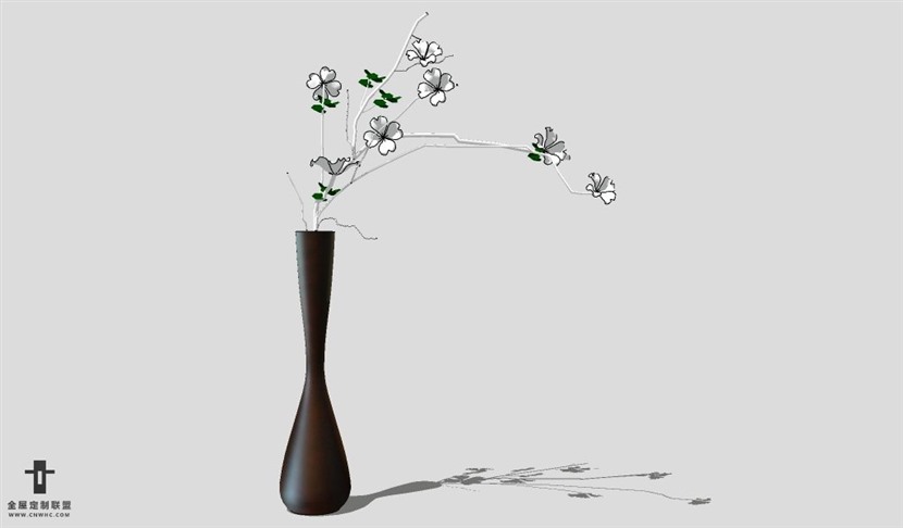 SketchUp饰品模型草图大师花艺3D模型Artificial Plant-030