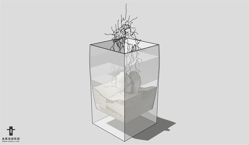 SketchUp饰品模型草图大师花艺3D模型Artificial Plant-034