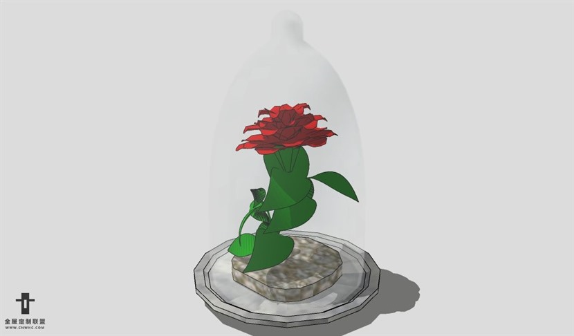 SketchUp饰品模型草图大师花艺3D模型Artificial Plant-035