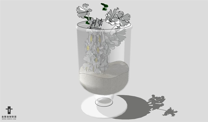 SketchUp饰品模型草图大师花艺3D模型Artificial Plant-036