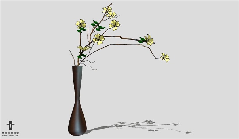 SketchUp饰品模型草图大师花艺3D模型Artificial Plant-057