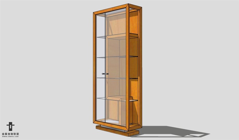 SketchUp柜子模型草图大师厨柜3D模型Bookcase-005