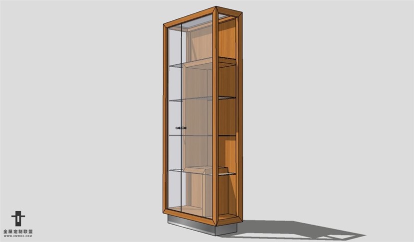 SketchUp柜子模型草图大师厨柜3D模型Bookcase-007