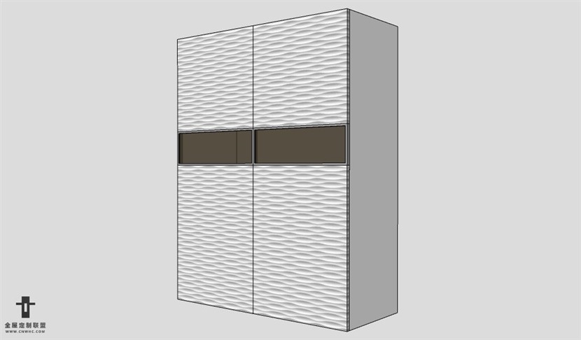 SketchUp柜子模型草图大师玄关柜3D模型Buffet-001