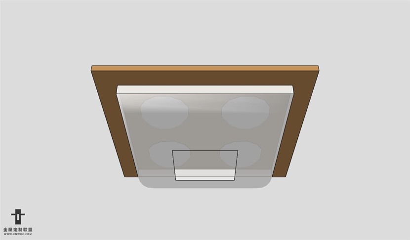 SketchUp床座模型草图大师床座3D模型Ceiling-Light-001