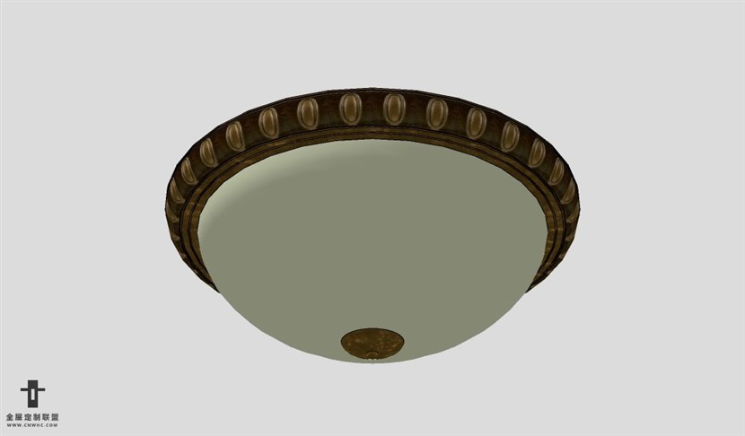 SketchUp床座模型草图大师床座3D模型Ceiling-Light-002