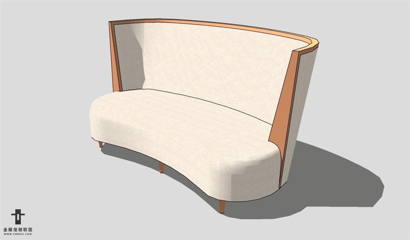 SketchUp沙发模型草图大师贵妃沙发模型Chaise Longue-014