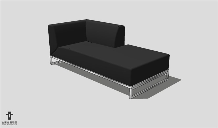 SketchUp沙发模型草图大师贵妃沙发模型Chaise Longue-018