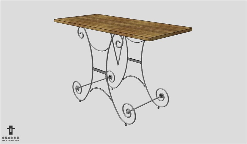 SketchUp柜子模型草图大师玄关柜3D模型Console table-001