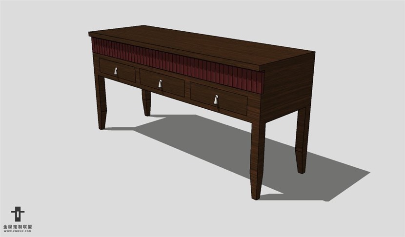 SketchUp桌子模型草图大师书桌3D模型Desk-003