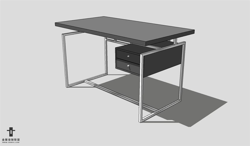 SketchUp桌子模型草图大师办公桌3D模型Desk-005