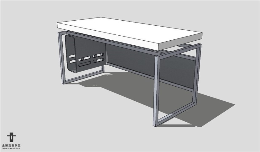 SketchUp桌子模型草图大师办公桌3D模型Desk-008