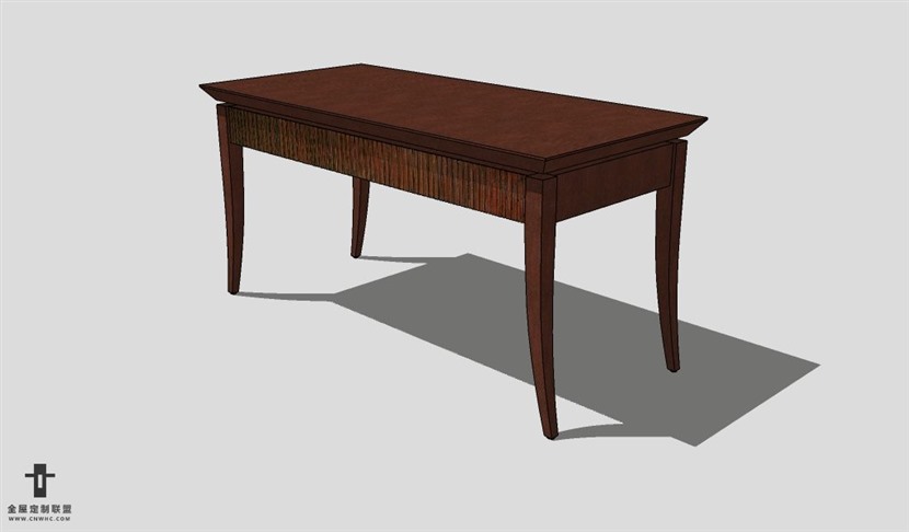 SketchUp桌子模型草图大师书桌3D模型Desk-09