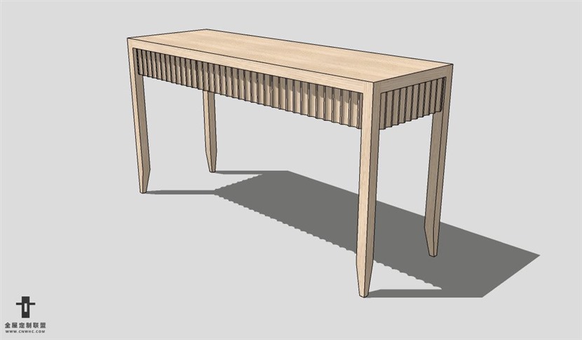 SketchUp桌子模型草图大师书桌3D模型Desk-011