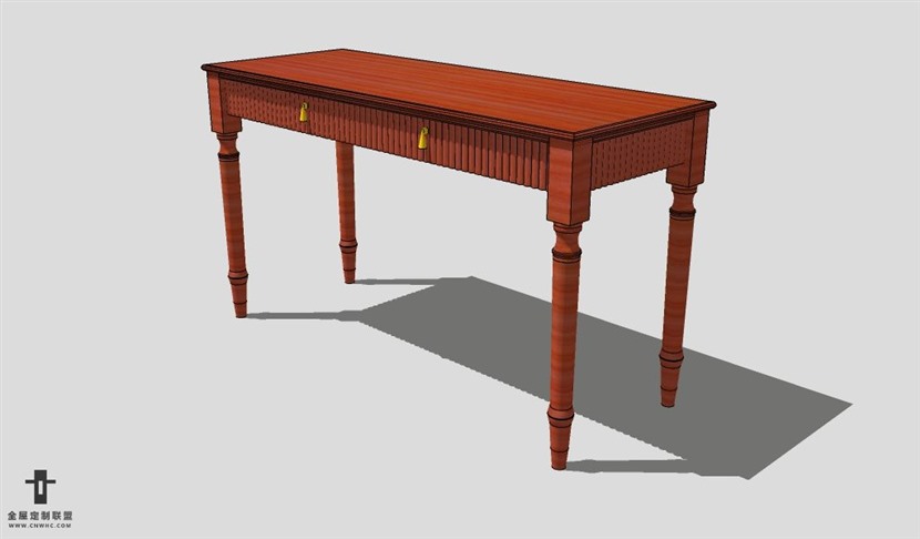 SketchUp桌子模型草图大师书桌3D模型Desk-012