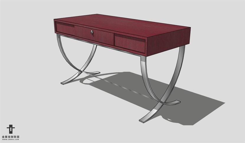 SketchUp桌子模型草图大师书桌3D模型Desk-016