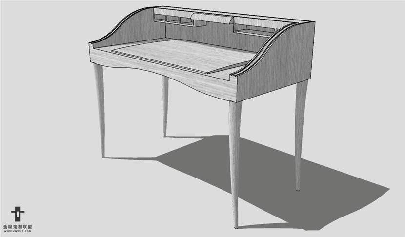 SketchUp桌子模型草图大师书桌3D模型Desk-018