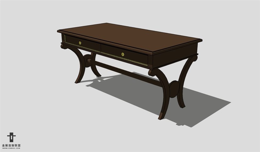 SketchUp桌子模型草图大师书桌3D模型Desk-021