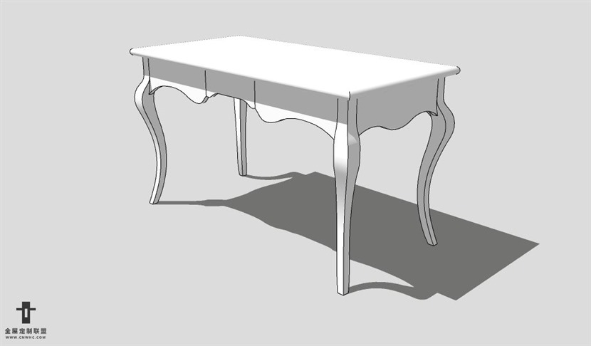 SketchUp桌子模型草图大师书桌3D模型Desk-023