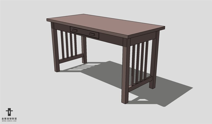 SketchUp桌子模型草图大师书桌3D模型Desk-025