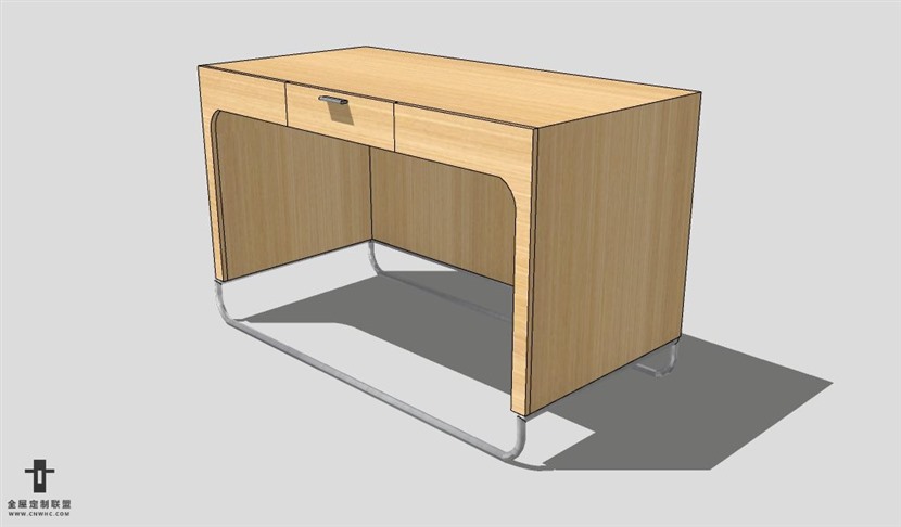 SketchUp桌子模型草图大师书桌3D模型Desk-030