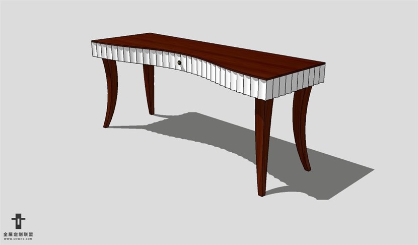 SketchUp桌子模型草图大师书桌3D模型Desk-035