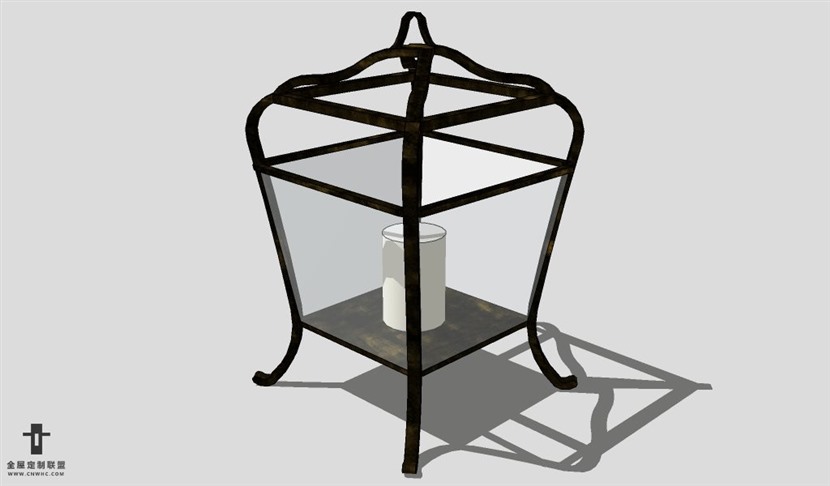 SketchUp台灯模型草图大师台灯3D模型Lamp-008