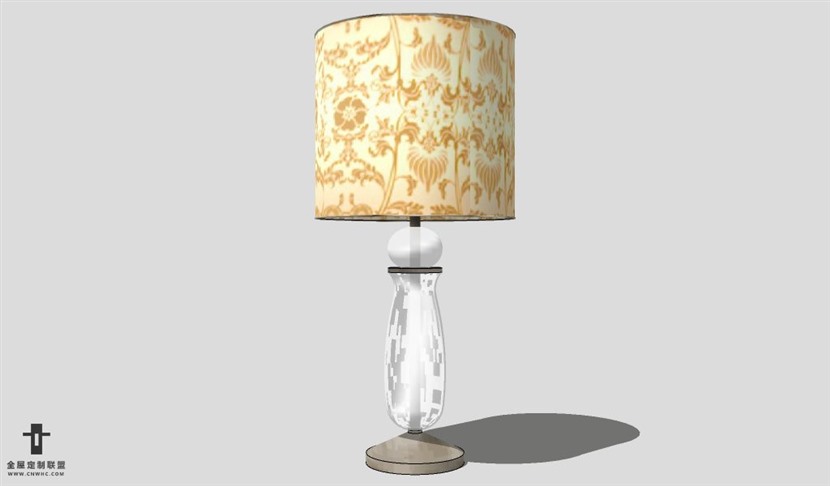 SketchUp台灯模型草图大师台灯3D模型Lamp-013