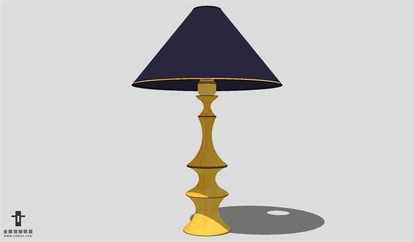 SketchUp台灯模型草图大师台灯3D模型Lamp-019