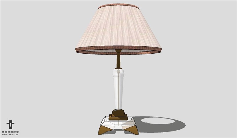 SketchUp台灯模型草图大师台灯3D模型Lamp-026