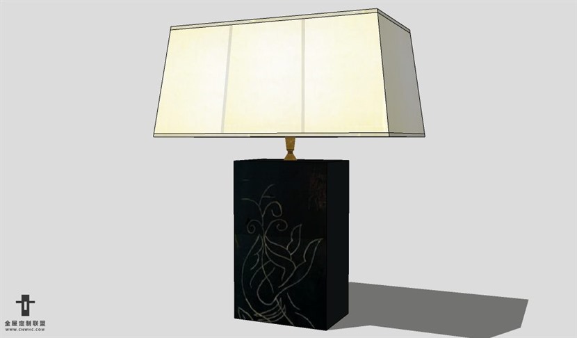 SketchUp台灯模型草图大师台灯3D模型Lamp-042