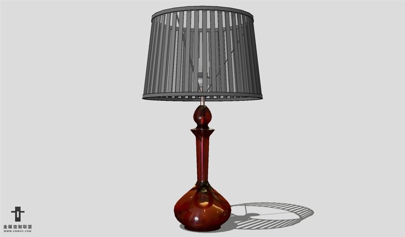 SketchUp台灯模型草图大师台灯3D模型Lamp-047