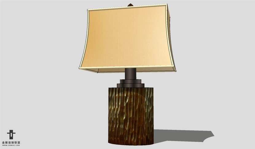 SketchUp台灯模型草图大师台灯3D模型Lamp-052