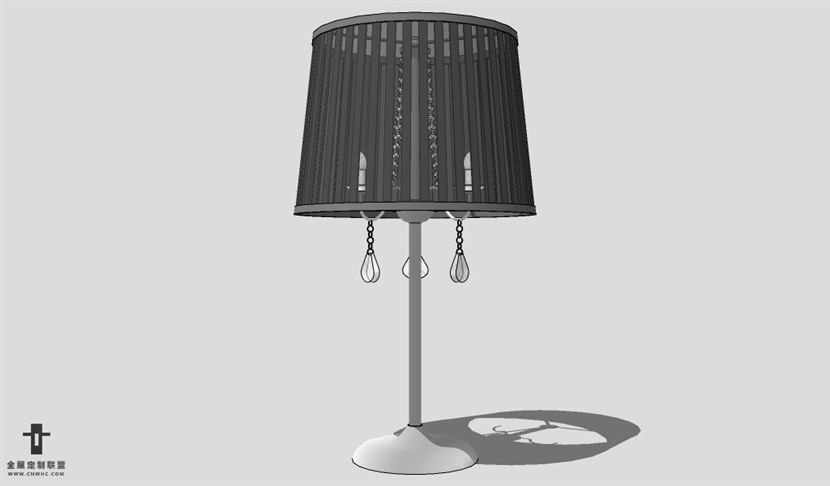 SketchUp台灯模型草图大师台灯3D模型Lamp-058