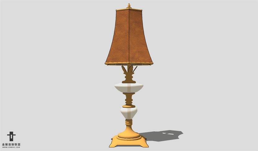 SketchUp台灯模型草图大师台灯3D模型Lamp-064