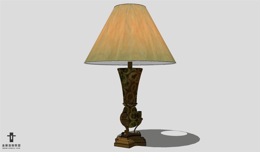 SketchUp台灯模型草图大师台灯3D模型Lamp-069