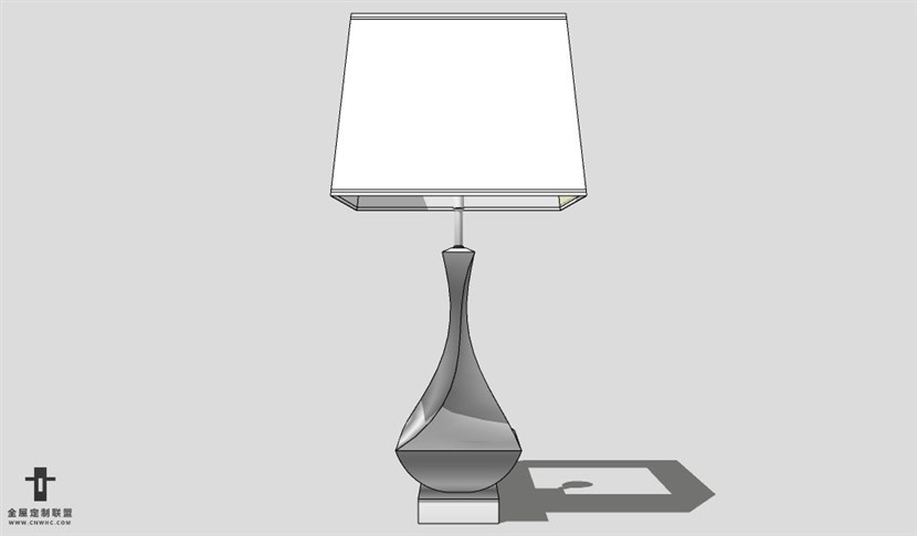 SketchUp台灯模型草图大师台灯3D模型Lamp-073