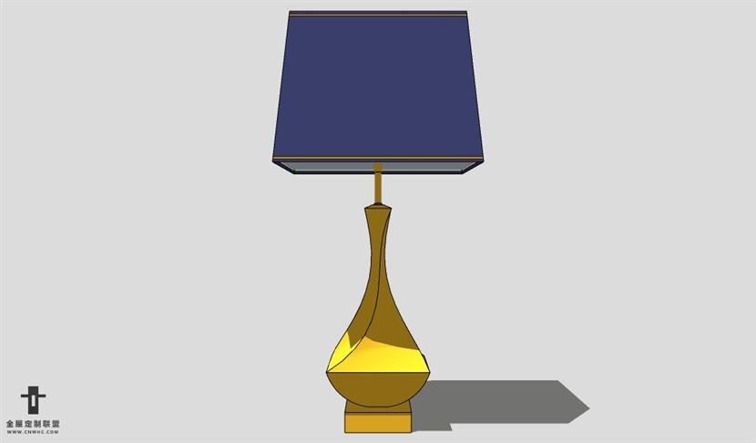 SketchUp台灯模型草图大师台灯3D模型Lamp-078