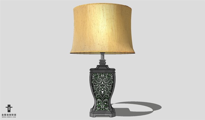 SketchUp台灯模型草图大师台灯3D模型Lamp-083