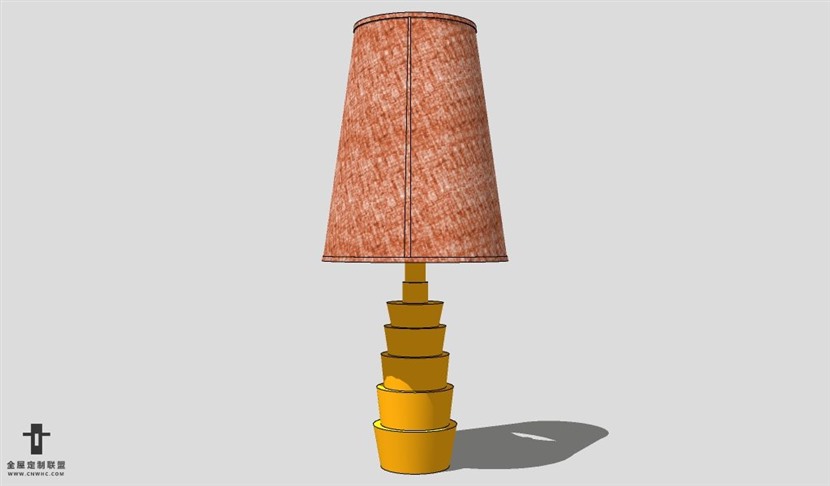 SketchUp台灯模型草图大师台灯3D模型Lamp-090