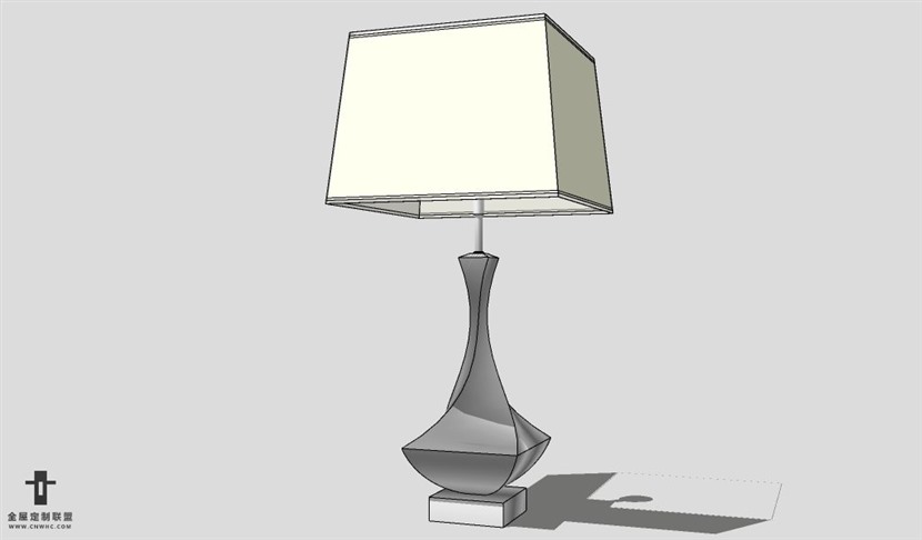 SketchUp台灯模型草图大师台灯3D模型Lamp-093