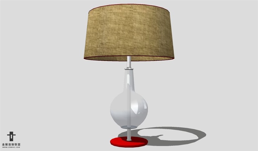 SketchUp台灯模型草图大师台灯3D模型Lamp-099