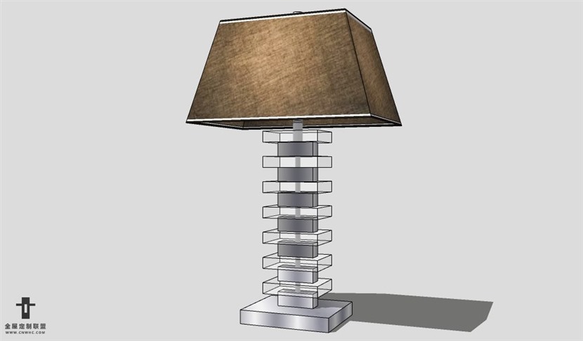 SketchUp台灯模型草图大师台灯3D模型Lamp-100