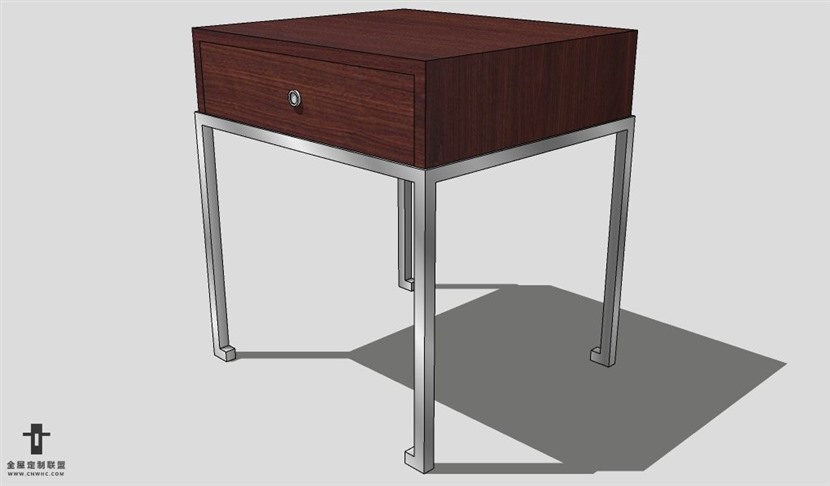 SketchUp床头柜模型草图大师床头柜3D模型Nightstand-054