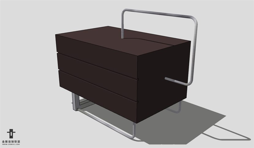 SketchUp床头柜模型草图大师床头柜3D模型Nightstand-058